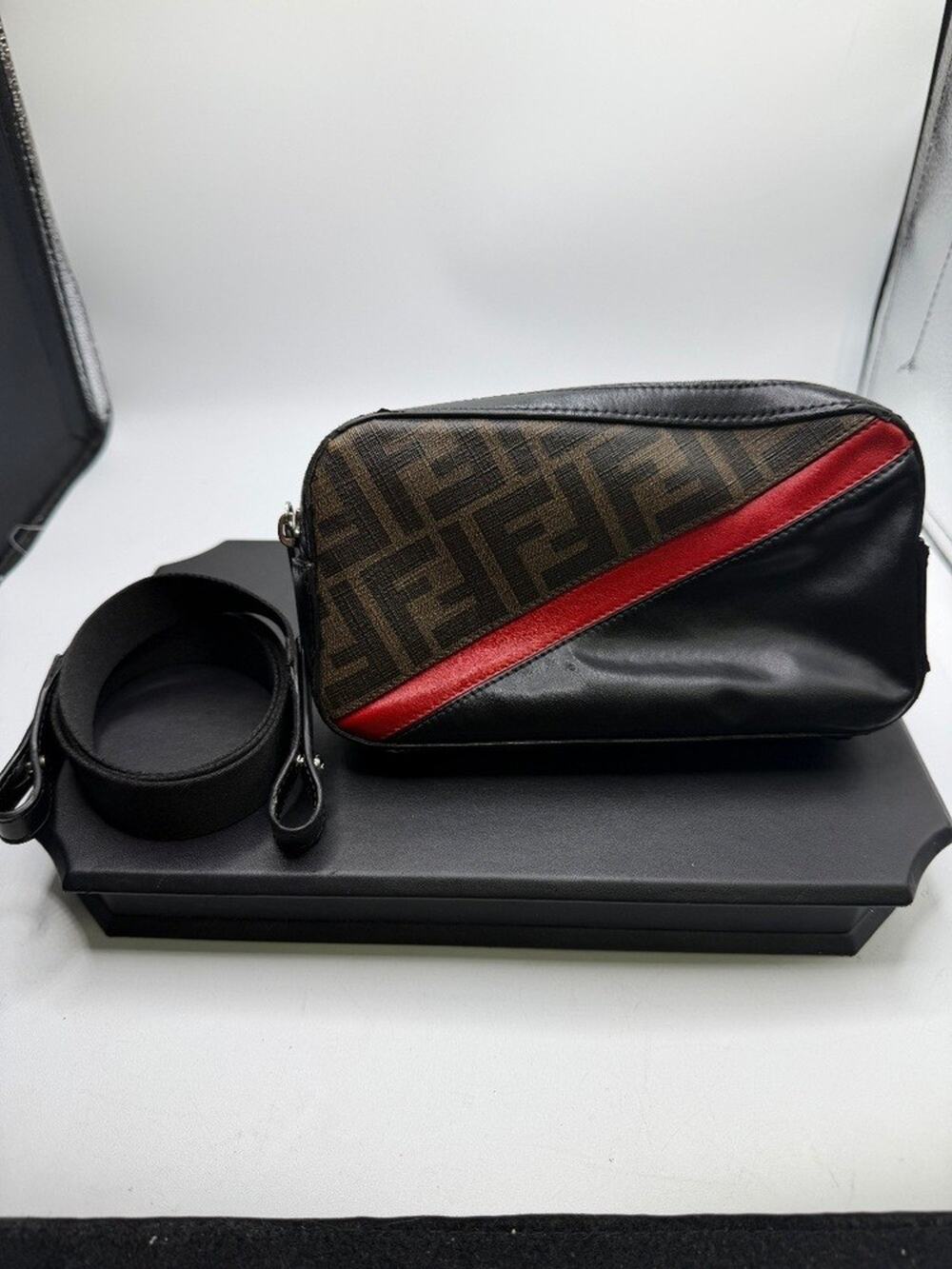 Fendi Camera Case Zucca Coated Canvas SPB-MS 354211